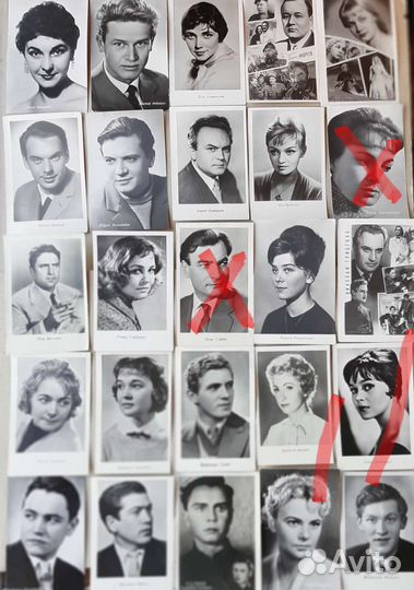 Открытки: актеры советского кино