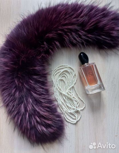 Меховой воротник енот