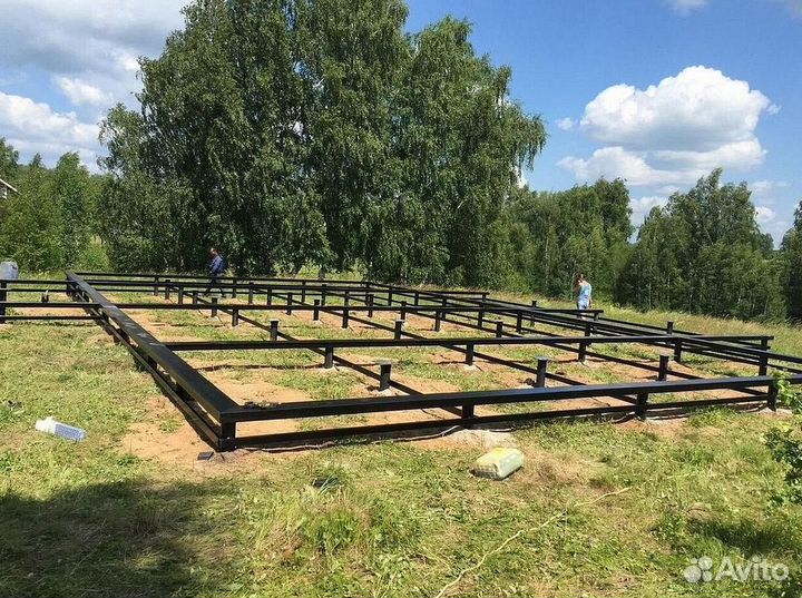 Установка винтовых свай