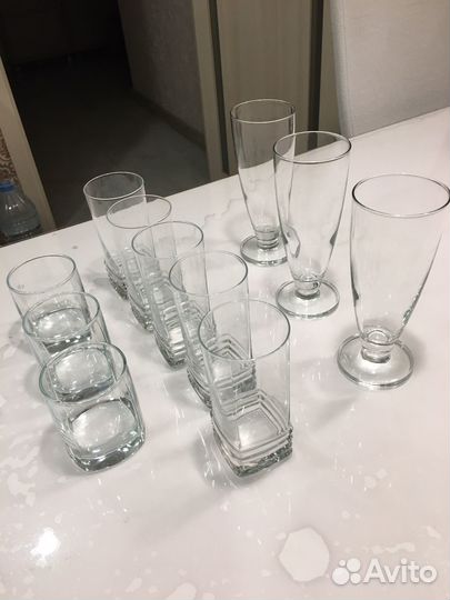 Стаканы разные