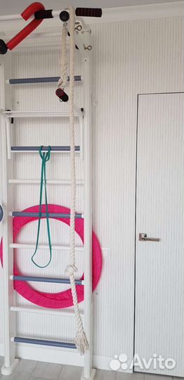 Качели и веревочная лестница для шведской стенки