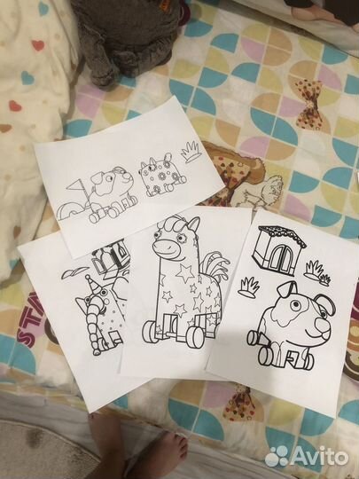 Детские раскраски,New (деревяшки)