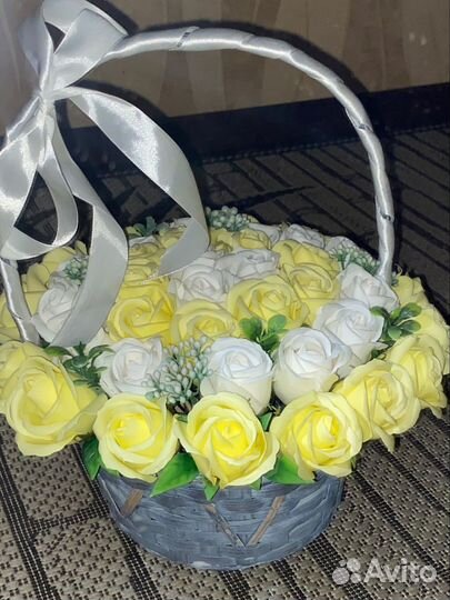 Букет из мыльных роз