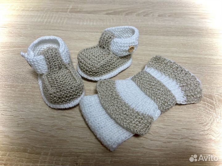 Повязка и сандали пинетки