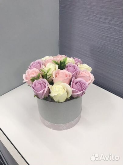 Букет из мыльных роз 15 шт