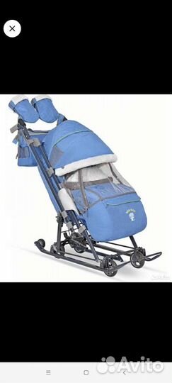 Детские санки коляска ника