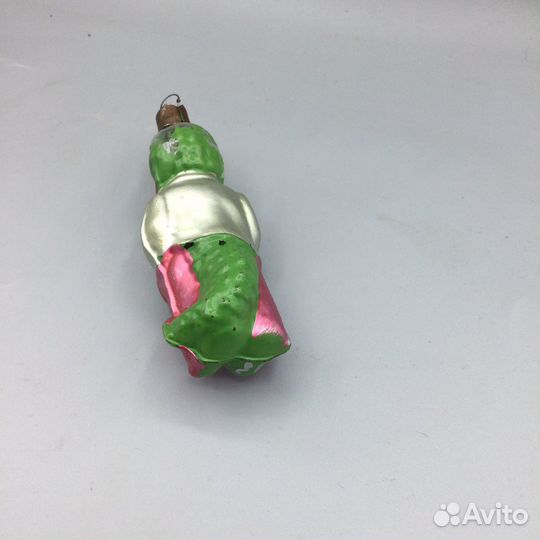 Елочная игрушка СССР крокодил