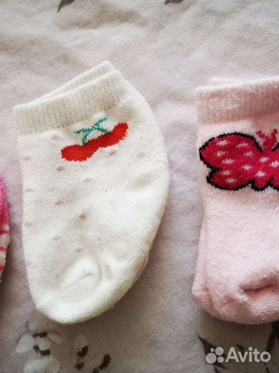 Носки детские 5 пар для новорожденного