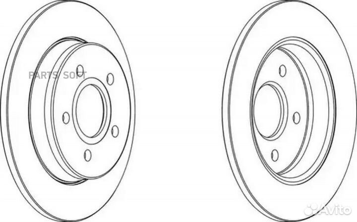 Ferodo DDF1226 Торм.диск зад.265x11 5 отв