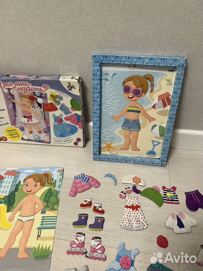 Магнитная игра- одень куклу