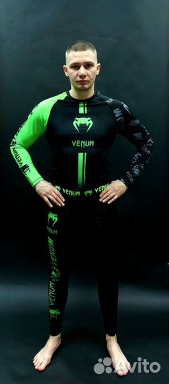 Комплект: рашгард + компрессионные штаны venum