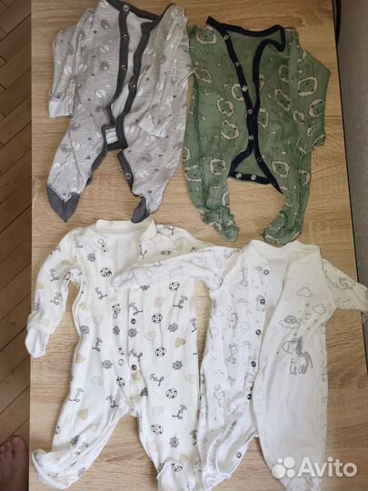 Вещи на новорождённого мальчика 56р пакетом