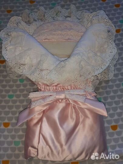 Конверт на выписку для девочки весна осень