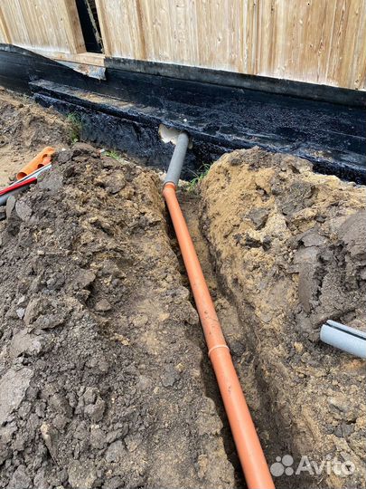 Монтаж септика кессона