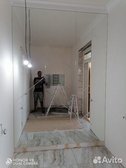 Зеркало 150х300 из серебра