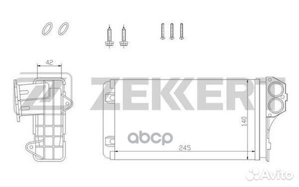 Радиатор отоп. Citroen Xsara Picasso 99- Peuge