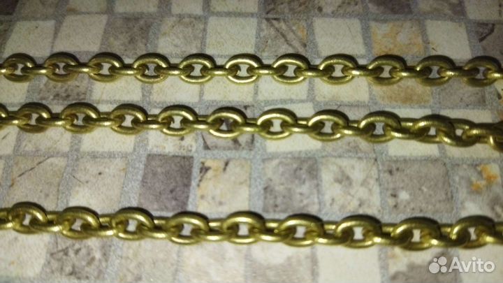 Цепь латунь,мельхиор