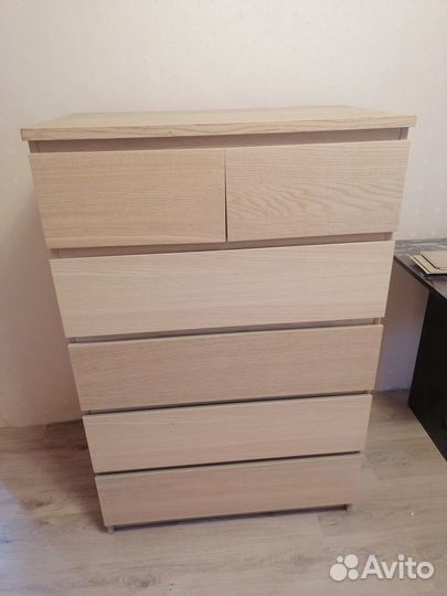 Комод IKEA мальм 6 ящиков