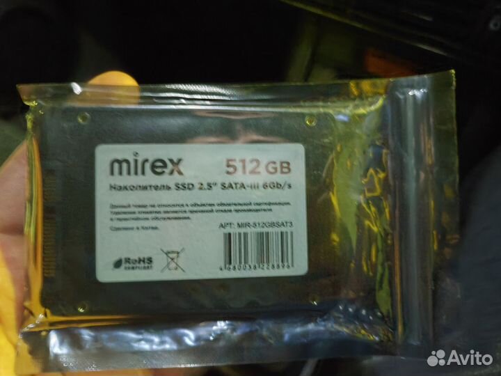 Mirex 512gb ssd SATA 2.5