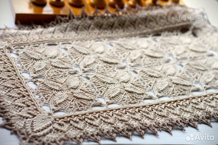 Рельефная прямоугольная салфетка, вязаная дорожка