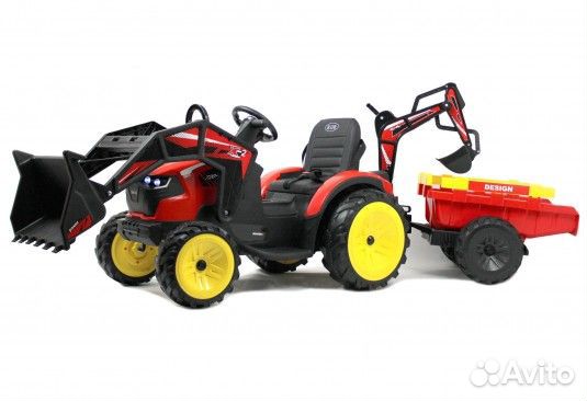 Детский электромобиль экскаватор-погрузчик A777MP