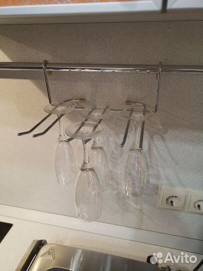 Полка для 6 фужеров на рейлинги