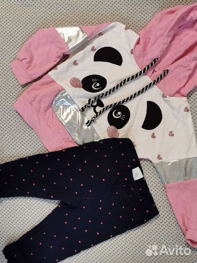 Детская одежда для девочек 74 80 пакетом