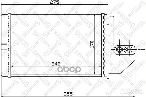 10-35138-SX радиатор печки BMW E36 1.6-3.0 90