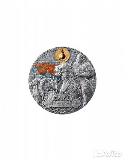Могольская империя 2 Oz Монета Серебро 2000 Франко