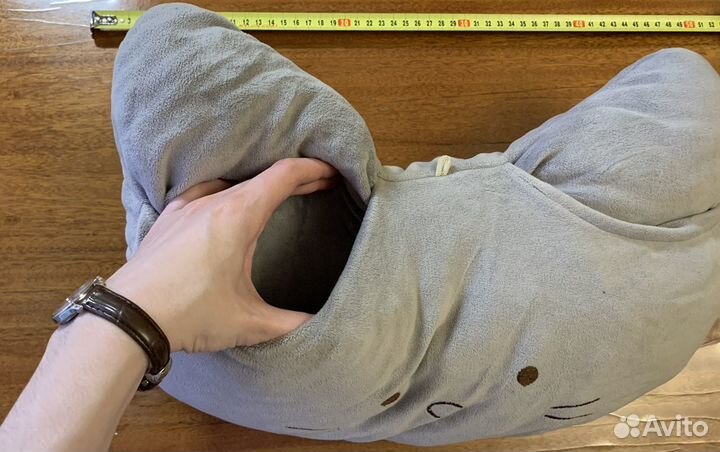 Подушка-муфта котик