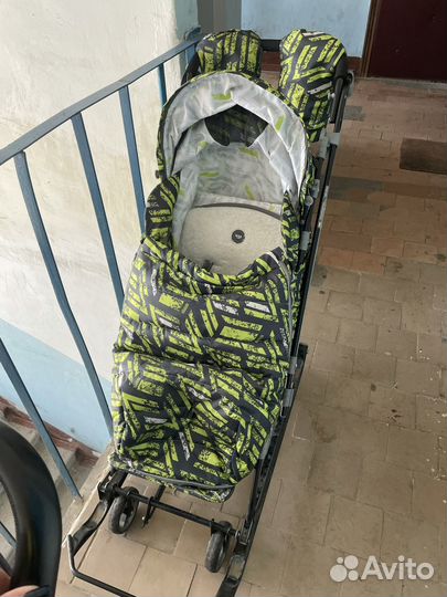 Детские санки коляска