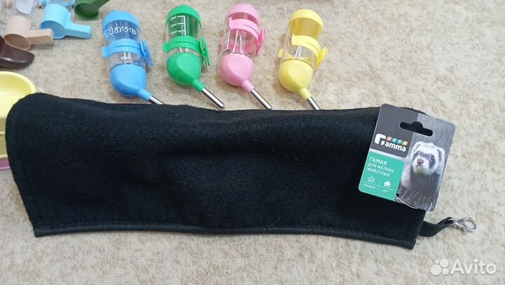 Аксессуары для птиц и грызунов, поилка гамак корм