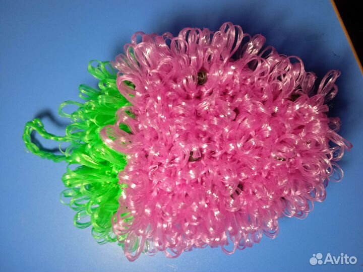 Мочалка-ягодка ручной работы