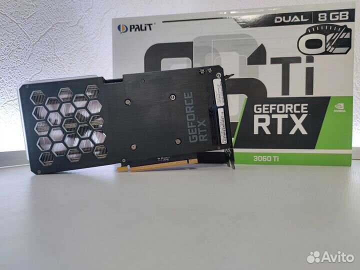 Видеокарта RTX 3060 ti Palit Dual OC 8gb чек+гаран