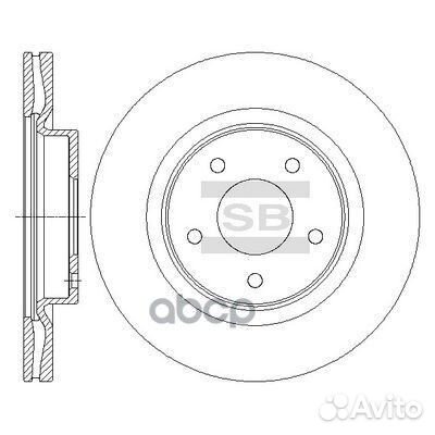 Диск тормозной SD4223 Sangsin brake