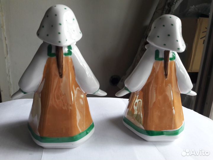 Фарфоровая статуэтка Дулево 2штуки
