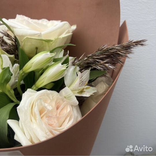 Букет цветов «Шоколадное мороженое» (роза)