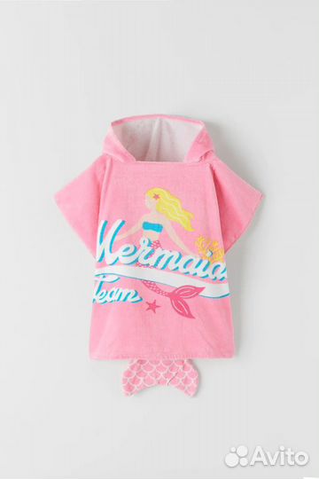 Полотенце пончо с принтом Zara