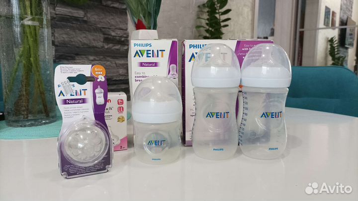 Бутылочки Авент и соски Пвент
