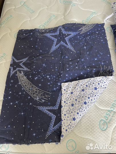 Бортики в детскую кроватку 2 комплекта + 2 одеяла