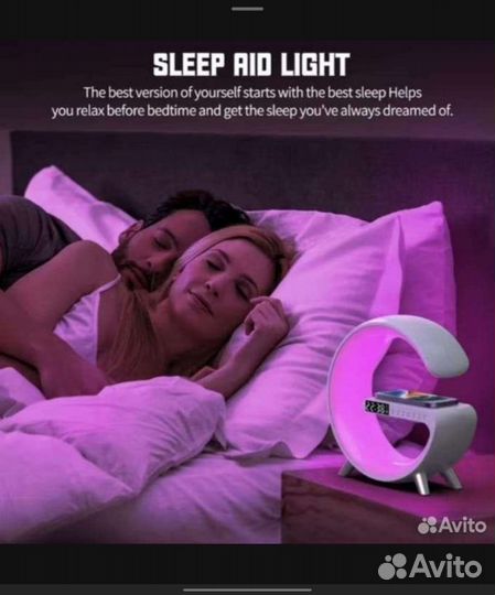 Беспроводная зарядка/bluetooth колонка /часы/Лампа