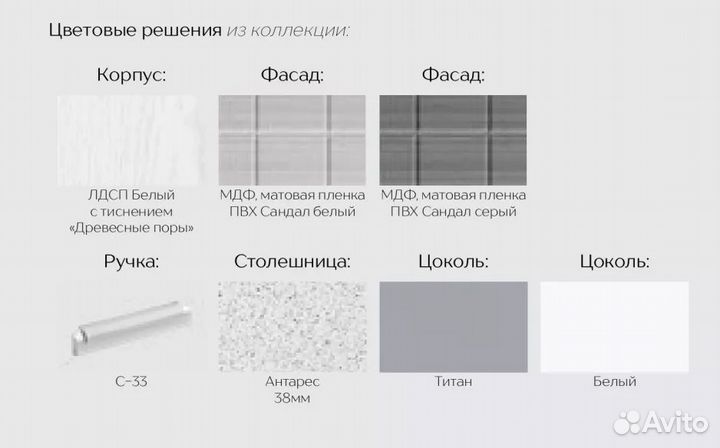 Кухонный гарнитур Бомбей новый