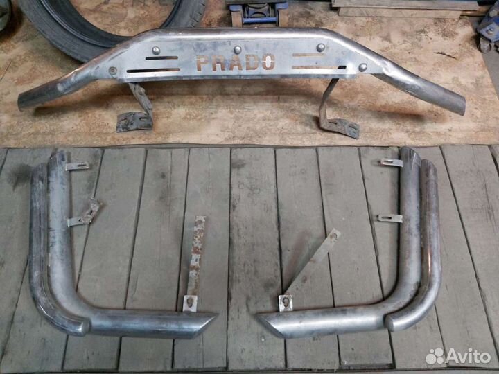 Защита бампера Toyota Prado 120 2003-2009г