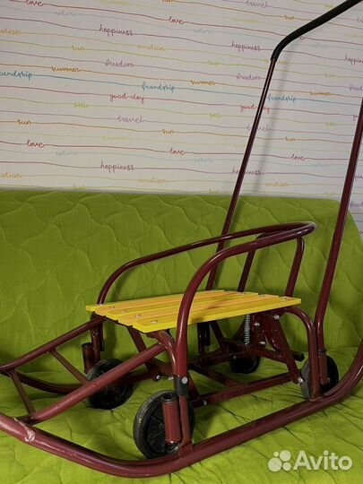 Детские санки на колесах