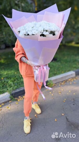 Букет гигант из ромашек (хризантемы)