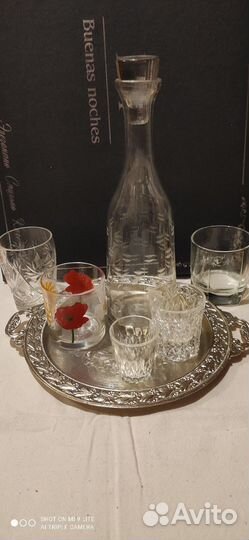 Графин СССР, стаканы, бокалы