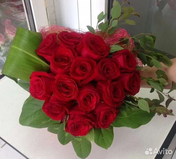 Цветы розы букет