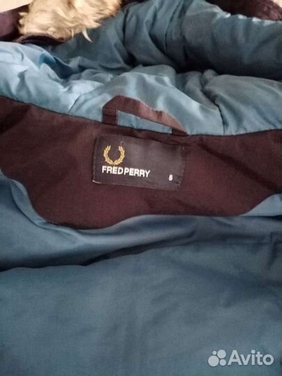 Парка пуховик fred perry