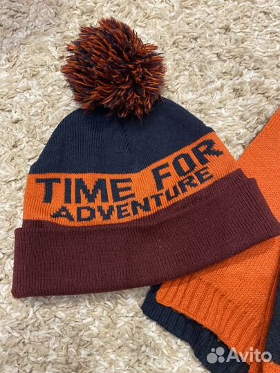 Комплект шапка и шарф для мальчика acoola