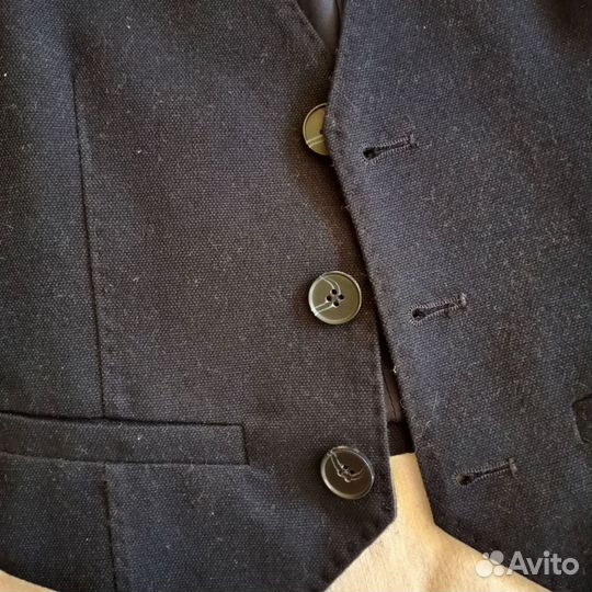 Новая жилетка Guliver школьная синяя р.140